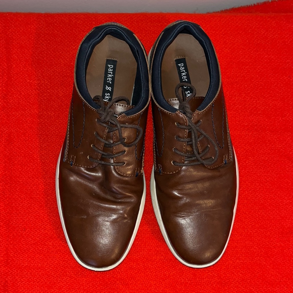 Parker & Sky Brown Leather Sneakers